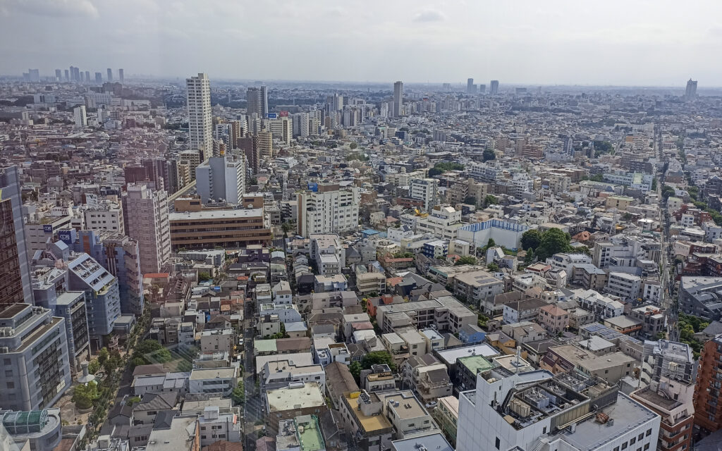 Setagaya, Tokio, výhled z Carrot Tower