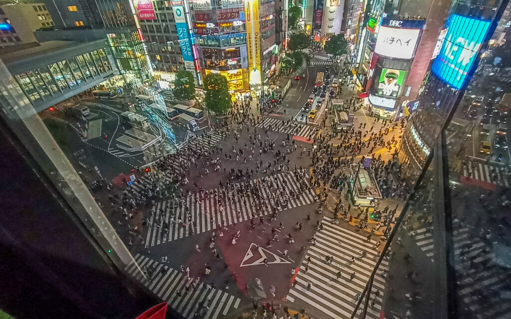 křižovatka Scramble Crossing, Šibuja, Tokio