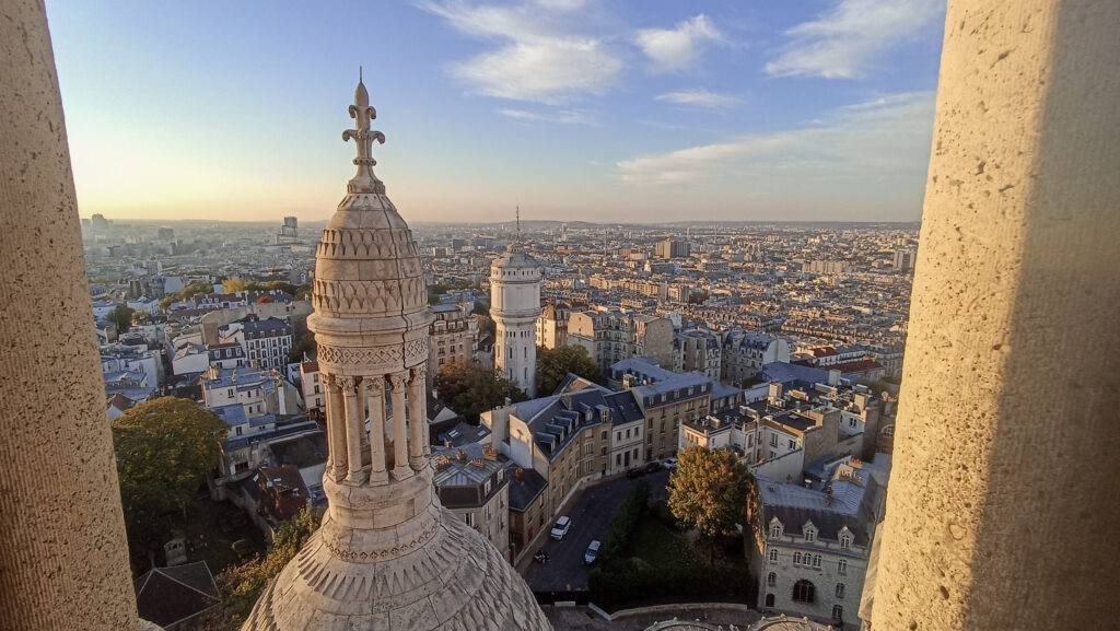 Paříž, výhled z baziliky Sacre Coeur