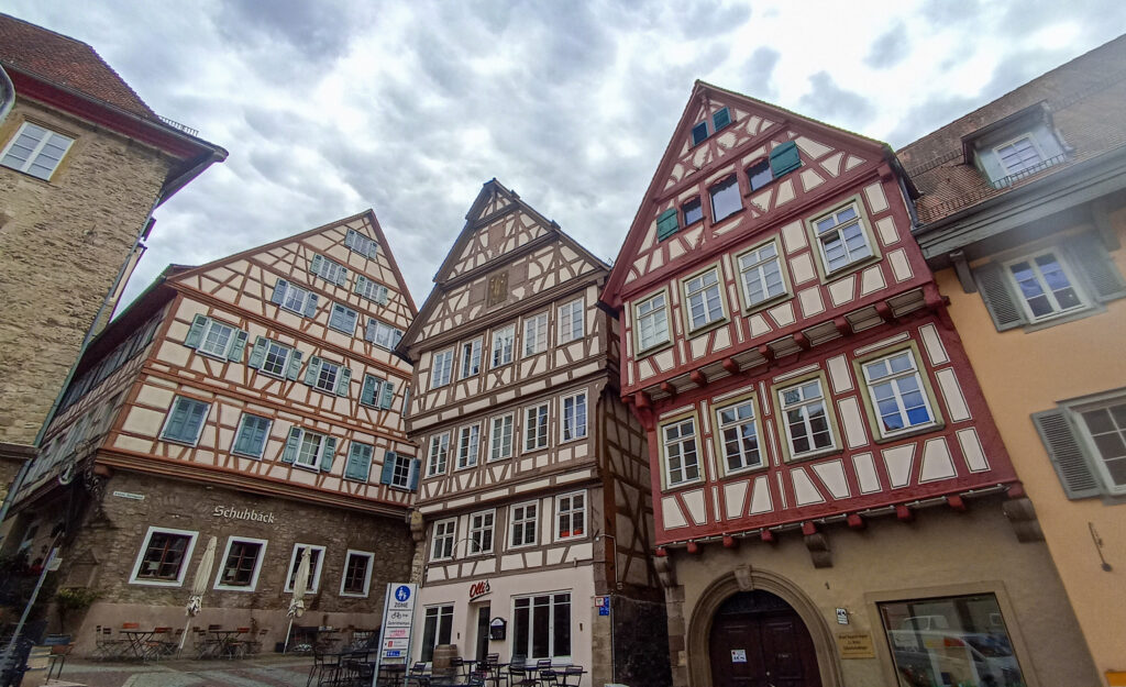 hrázděné domy, schwabisch hall, německo