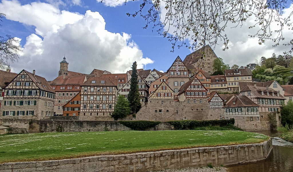 hrázděné domy, schwabisch hall, německo