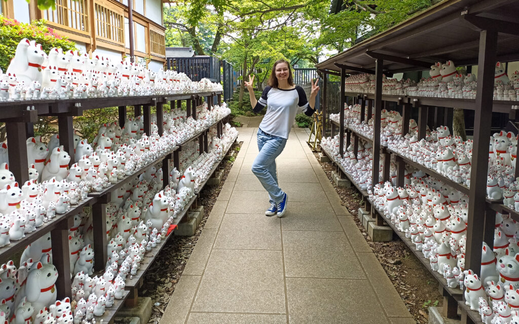 kočičí chrám Gotokudži, Japonsko