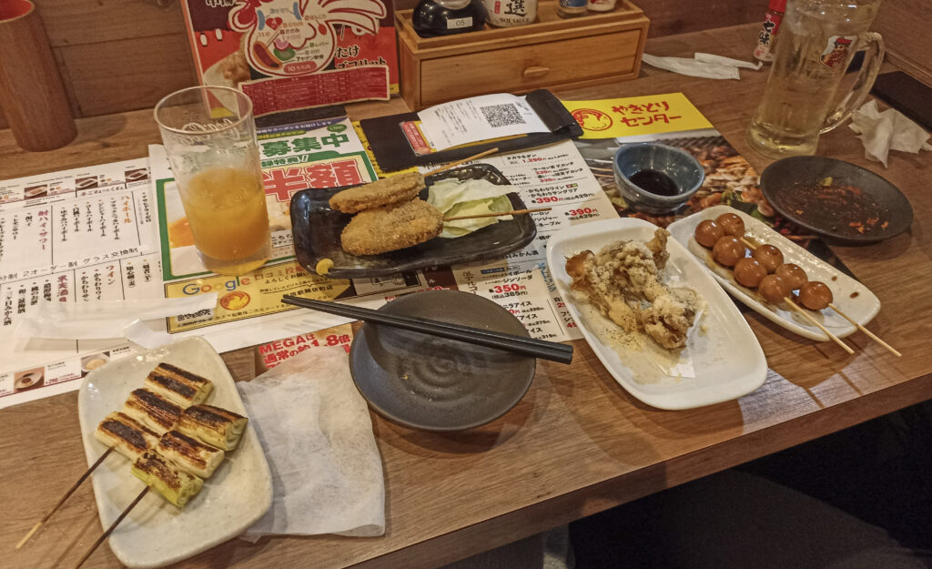 yakitori center, shinjuku, tokio