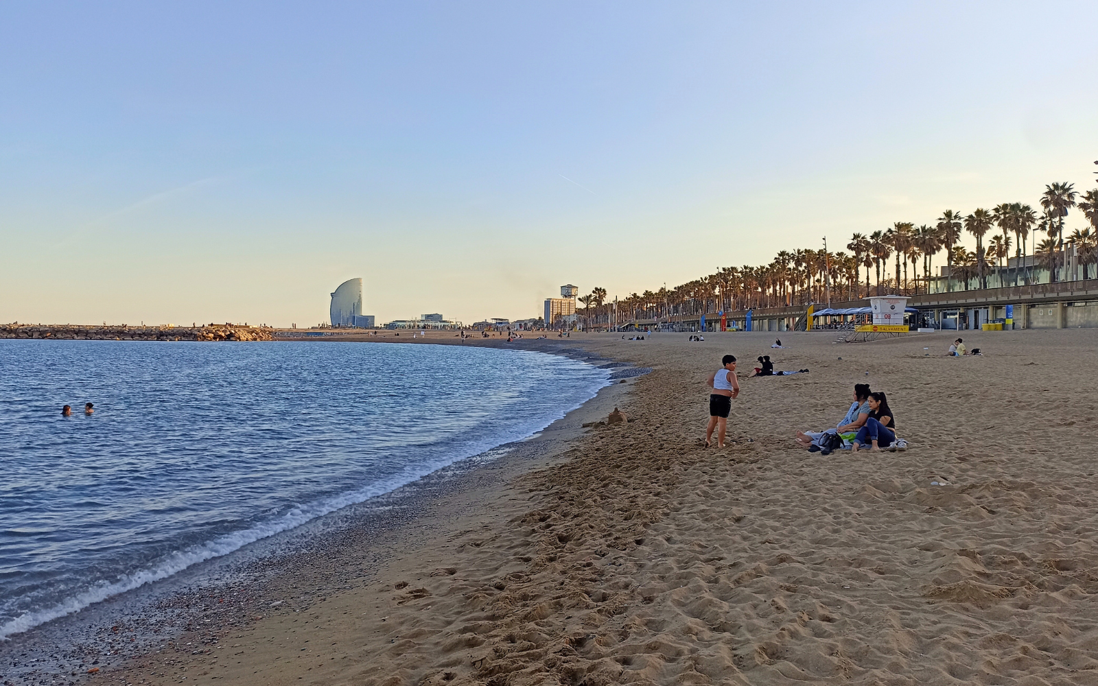 pláž Barceloneta