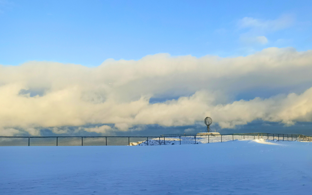 nordkapp v zimě